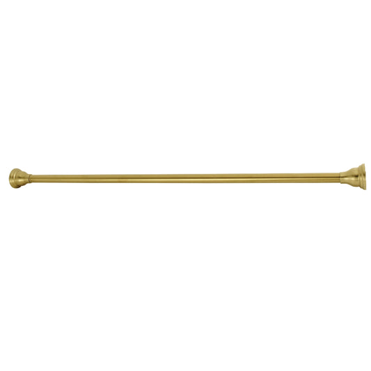 Kingston SR117 Edenscape 60-Inch to 72-Inch Adjustable Shower Curtain Rod in Brushed Brass
