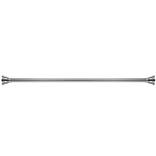 Kingston Brass Barra de Ducha Ajustable de TensiÃ³n en NÃ­quel Satinado con Ribete Decorativo, 72 Pulgadas