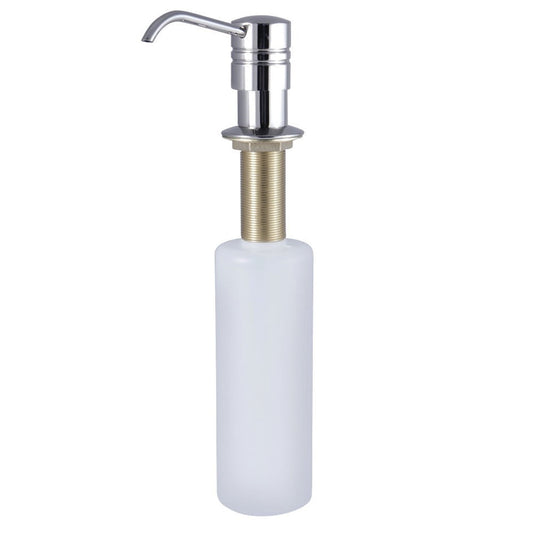 Kingston Brass SD2616 Straight Nozzle Metal Soap Dispenser, Polished Nickel