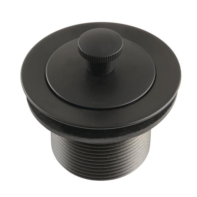 Kingston Brass DLL210MB Trimscape Brass Lift & Turn Tub Drain, Matte Black