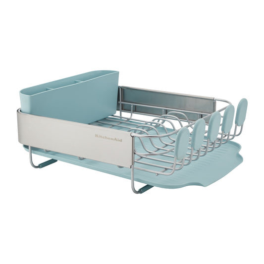 KitchenAid Stainless Steel Compact Dish Rack, Mineral Water