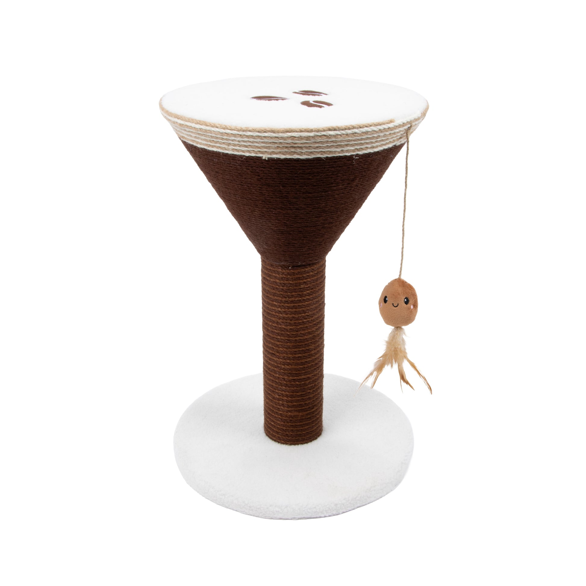 Kitty Citty Espresso Martini Cocktail Sisal Cat Scratching Post, Brown, One Size
