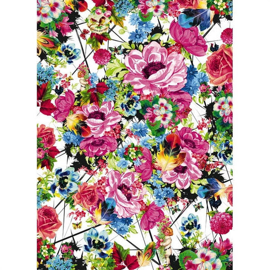 Komar Romantic Pop Wall Mural, 100.8-in by 72-in, 50.4 sq. ft.