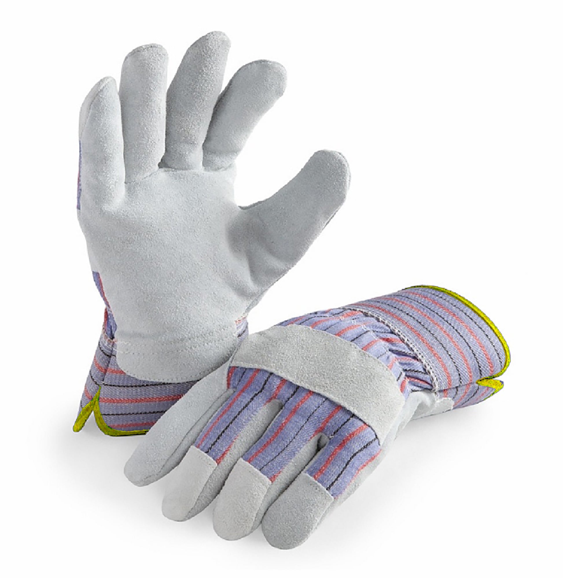 LP4300-2XL-12PK, Leather Palm Work Gloves, Safety Cuff, 12 Pair Value Pack