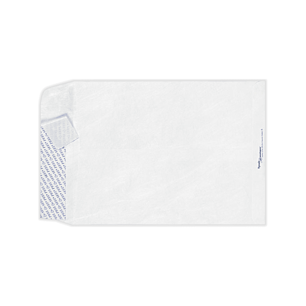 LUXPaper 11 1/2 x 14 1/2 Tyvek Open End Envelopes, White, 50/Pack