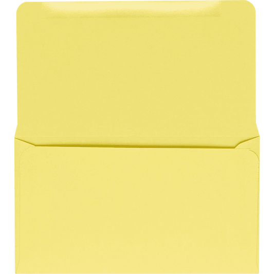 LUXPaper 6 1/4 Remittance Envelopes, Pastel Canary, 3 1/2 x 6, 500/Pack