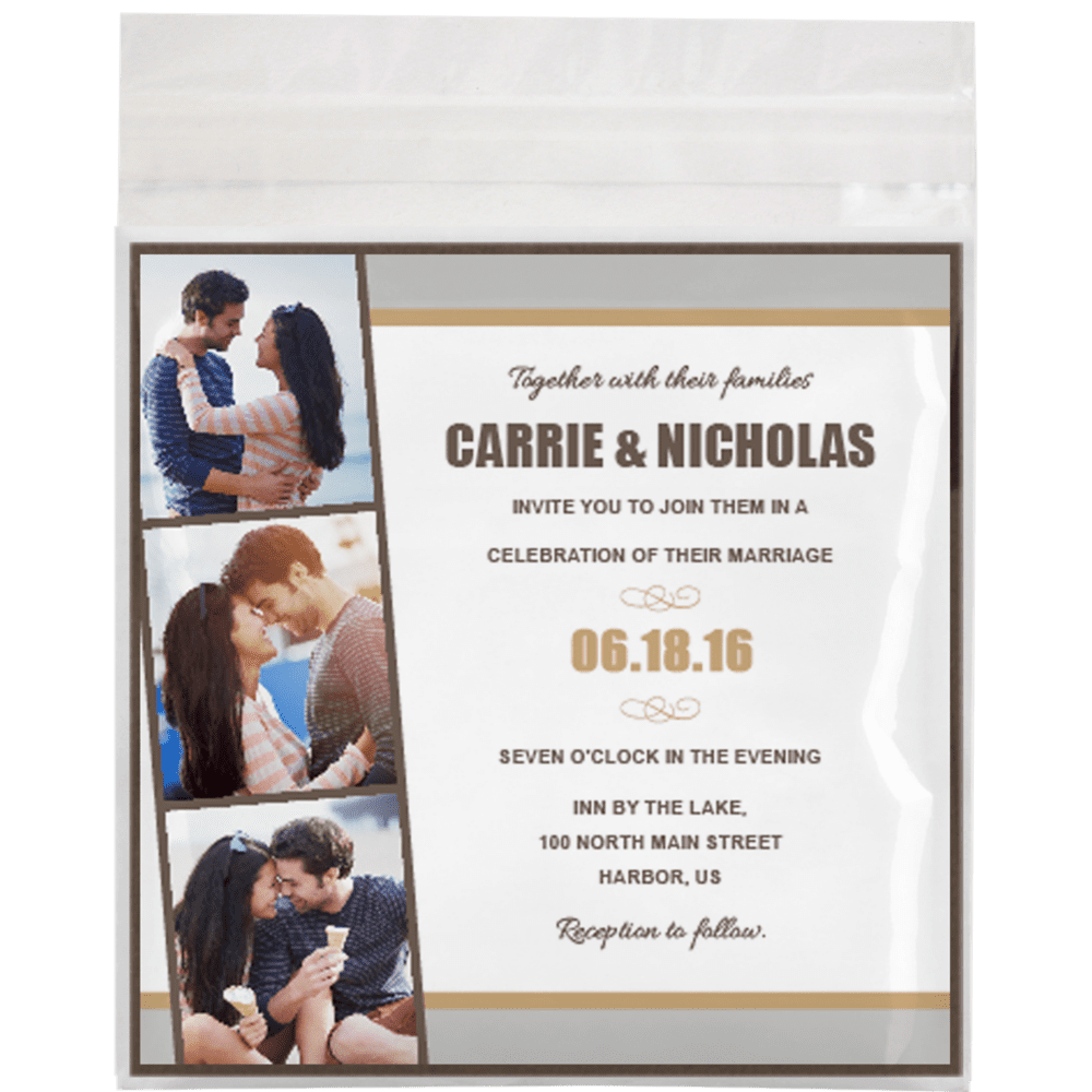 LUXPaper 6 1/4 x 6 1/4 Square Cello Envelope, Clear, 6 7/16 x 6 1/4, 500/Pack