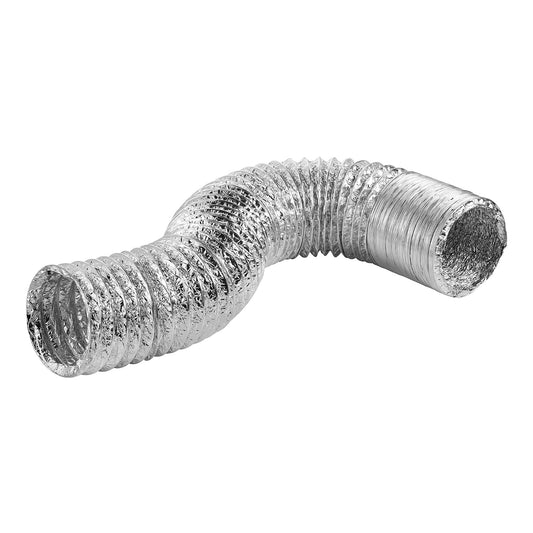 Lambro 4-In. UL 2158A Clothes Dryer Foil Flex Transition Duct (50 Ft.), 498-50
