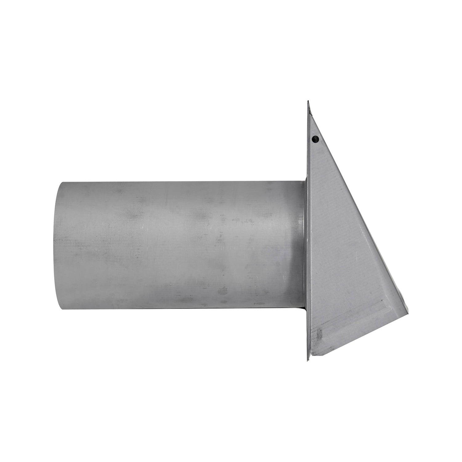 Lambro 8-In., 26-Gauge Paint-Grade Galvanized Wall Exhaust Hood Vent with Damper, Wire Mesh Screen, and 11-In. Pipe, EC-3480GMS-11-PG