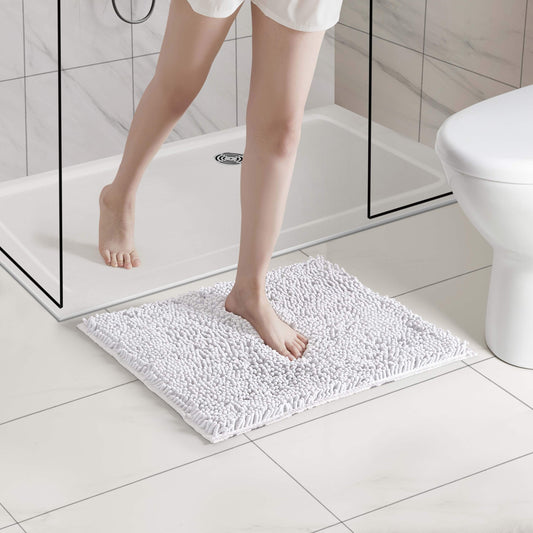 LammaLoe Bath Rug, Chenille Bathroom Rug, Absorbant Bath Mat For Bathroom Decor, Shower Mat 17x24 & 20x32 Pack
