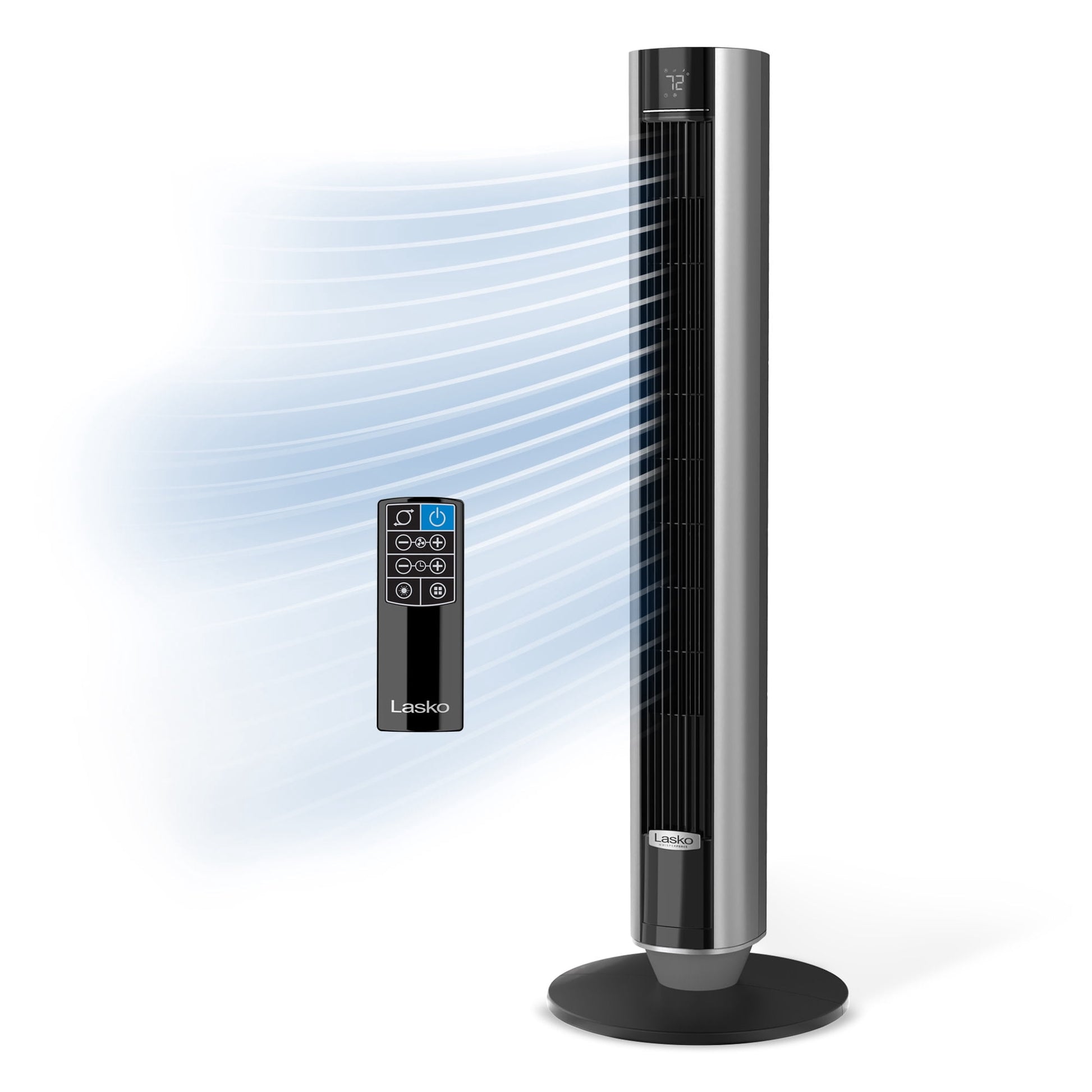 Lasko 40" 12-Speed Oscillating, Remote, 12-Hour Timer, DC Tower Fan TDC401