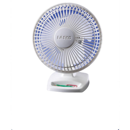 Lasko 6" Personal Fan, White  2002W, 2 pack