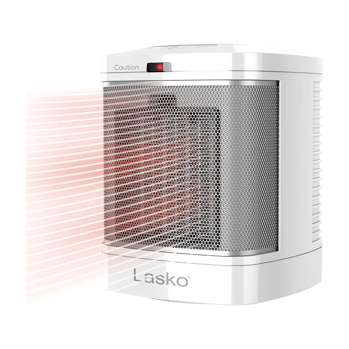 Lasko 8" 1500W Bathroom Space Heater with ALCI Safety Plug and Timer, White, CD08200