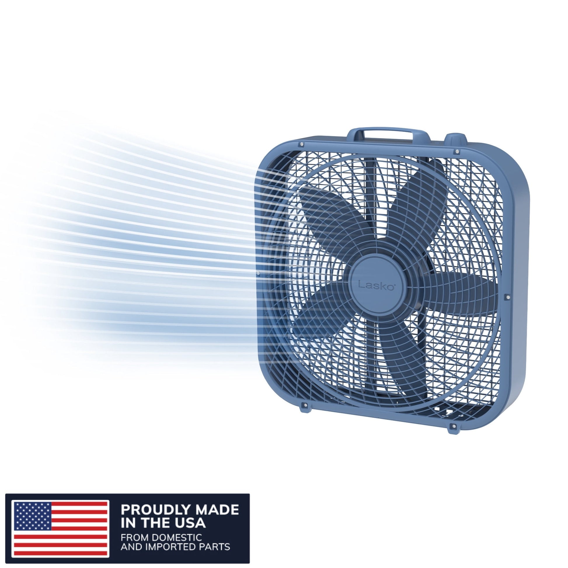 Lasko Cool Colors 20" 3-Speed Weather-Resistant Motor Box Fan B20312