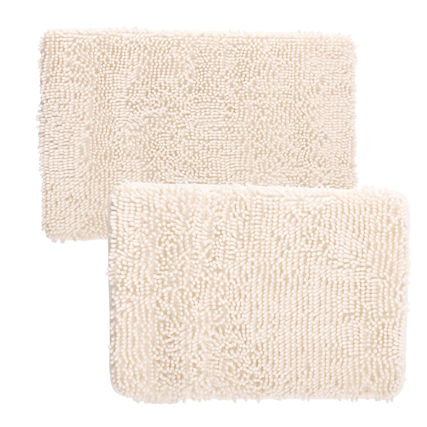 Lavish Home Juego de Alfombrillas de BaÃ±o ViscoelÃ¡sticas de 2 Piezas con Base Antideslizante (Gris)