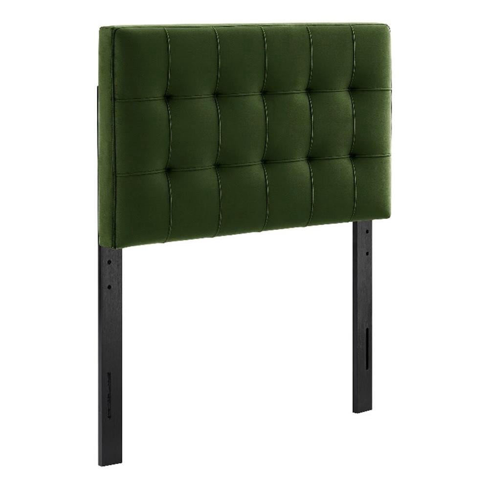 Lily Stain-Resistant Performance Velvet Twin Size Headboard in Taupe