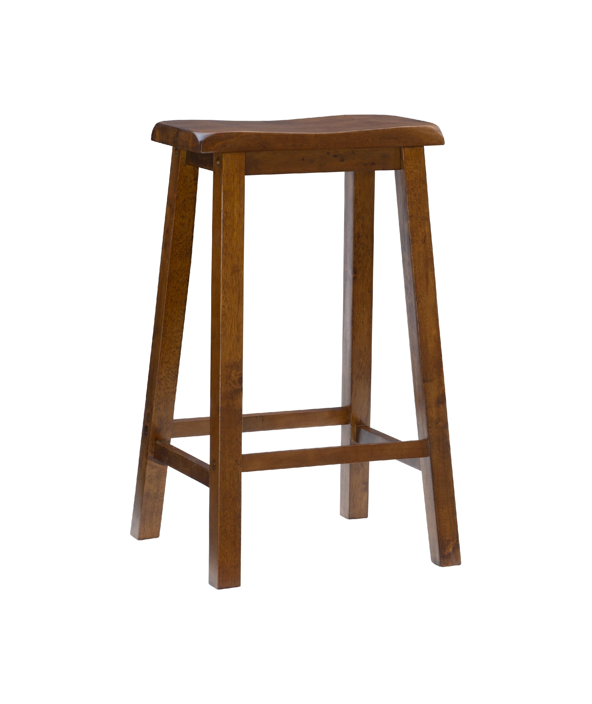 Taburete de Bar sin Respaldo Beamon de 29", MarrÃ³n Miel Desgastado