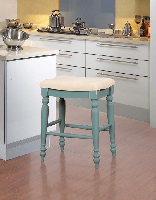 Linon Marino 30" Backless Bar Stool, Black