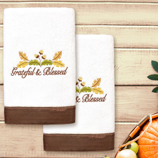 Linum Home Textiles Traditional Turkish Cotton Hand Towels, White(2 Pieces)