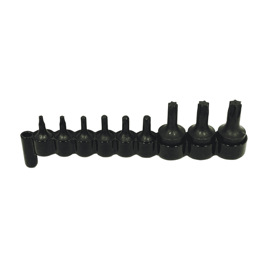 Lisle 26550 9 Piece 1/4" & 3/8" Drives Torx Socket Set