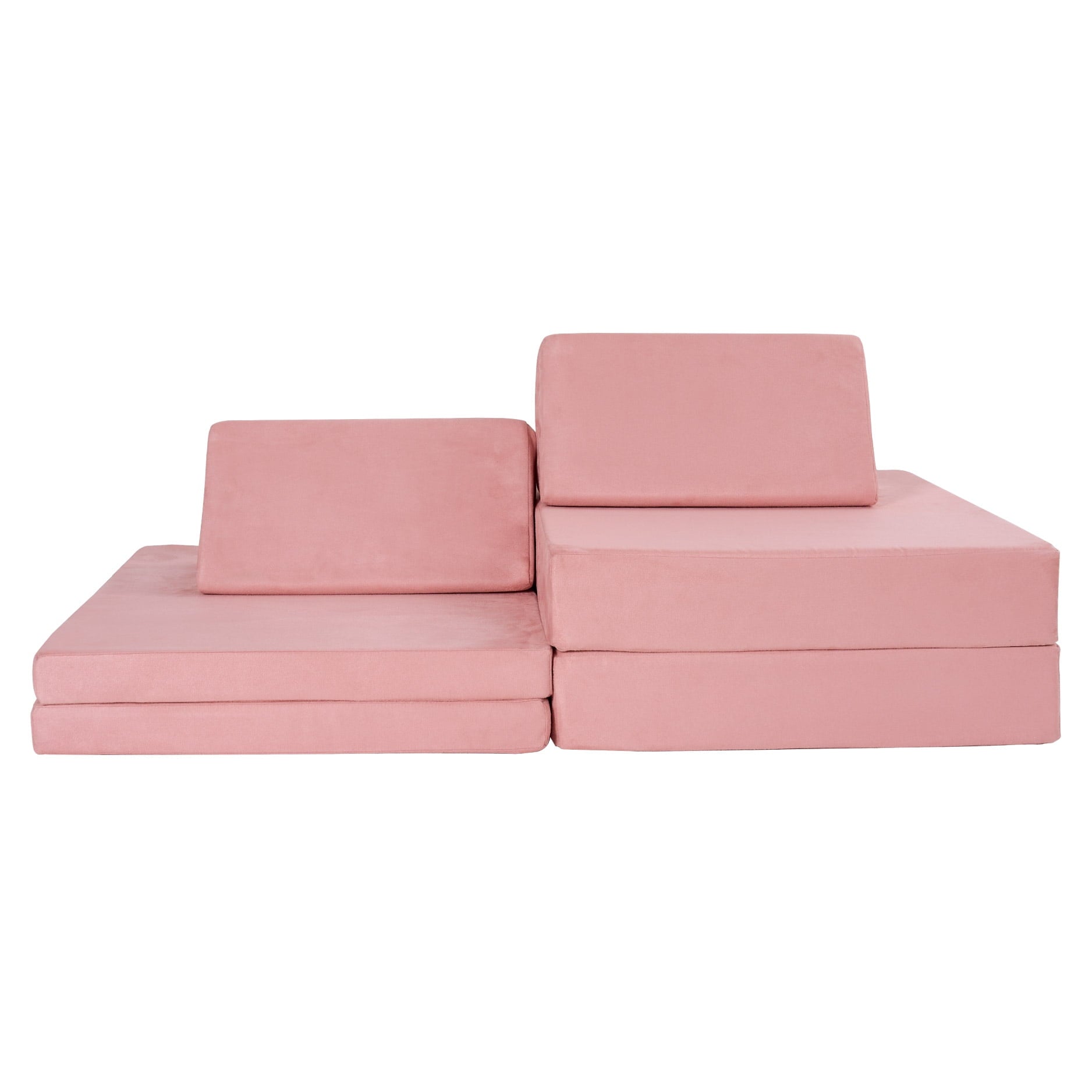 Little Nest Toddler Sofa, Adventure Explorer Kids Couch, Blush Pink