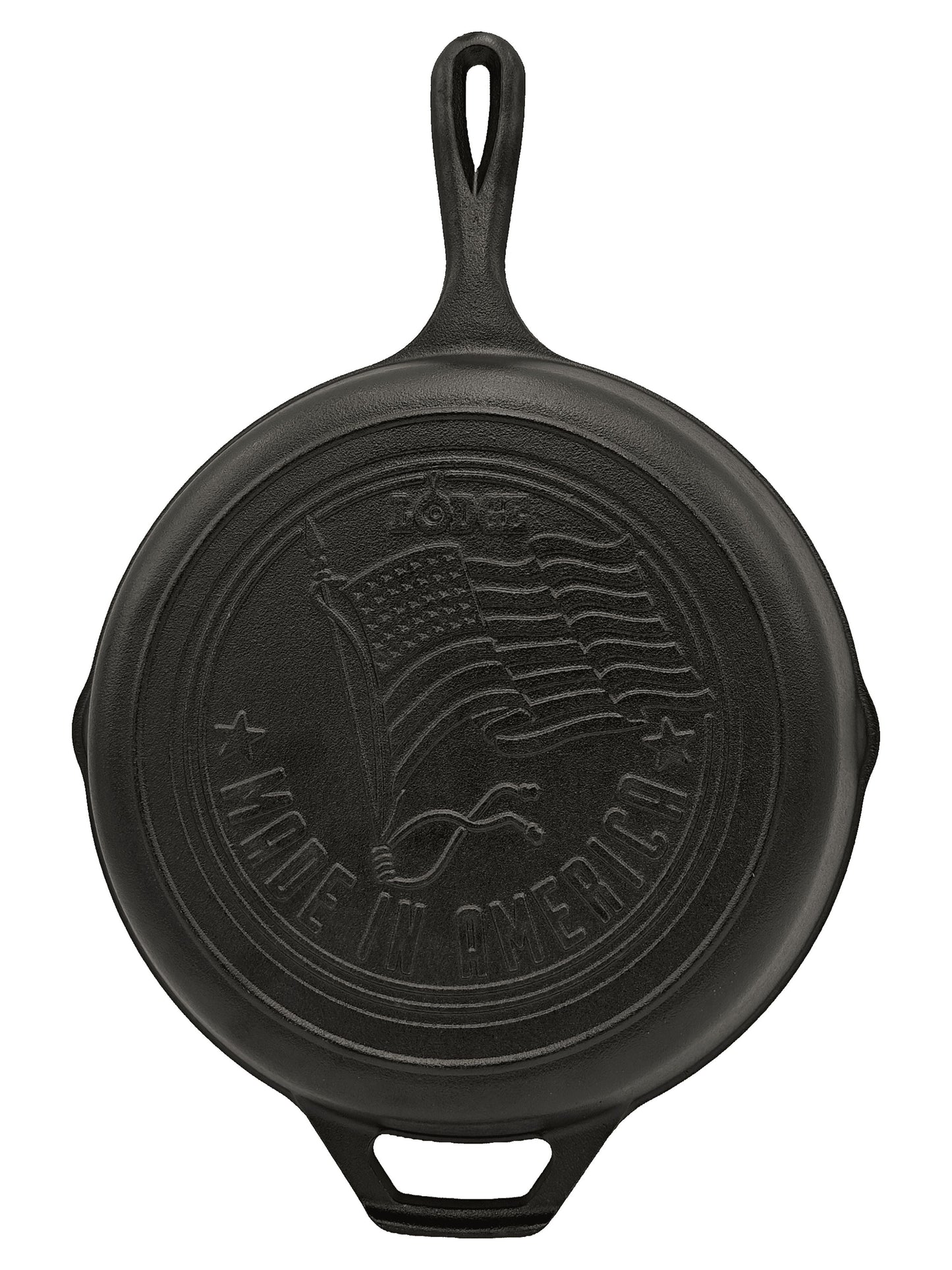 Lodge SartÃ©n de Hierro Fundido Precurado de 10.25" con Bandera Estadounidense