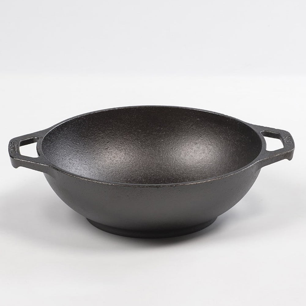 Lodge Logic 9" Cast Iron Mini Wok with double loop handles, L9MW