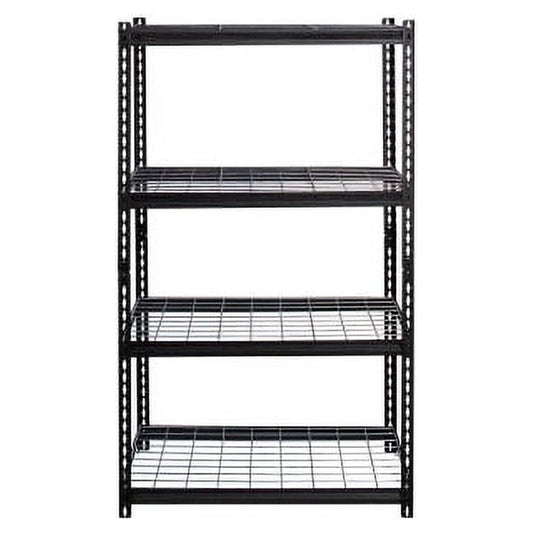 Lorell, Wire Deck Shelving, 1 Each, Black