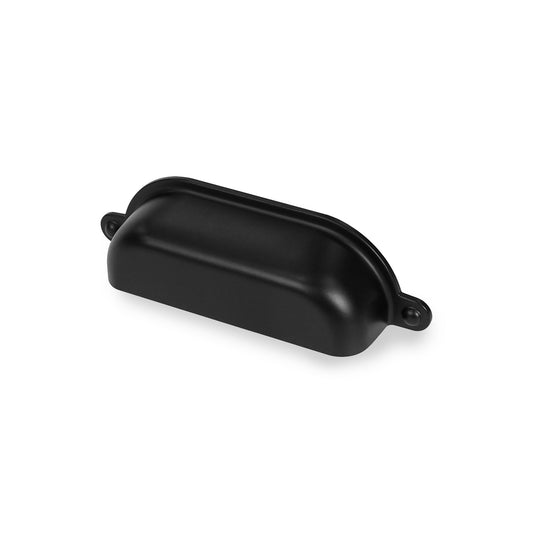 Lumi Home Furnishings Drawer Pull Vintage Library 3" Matte Black 4-Pack