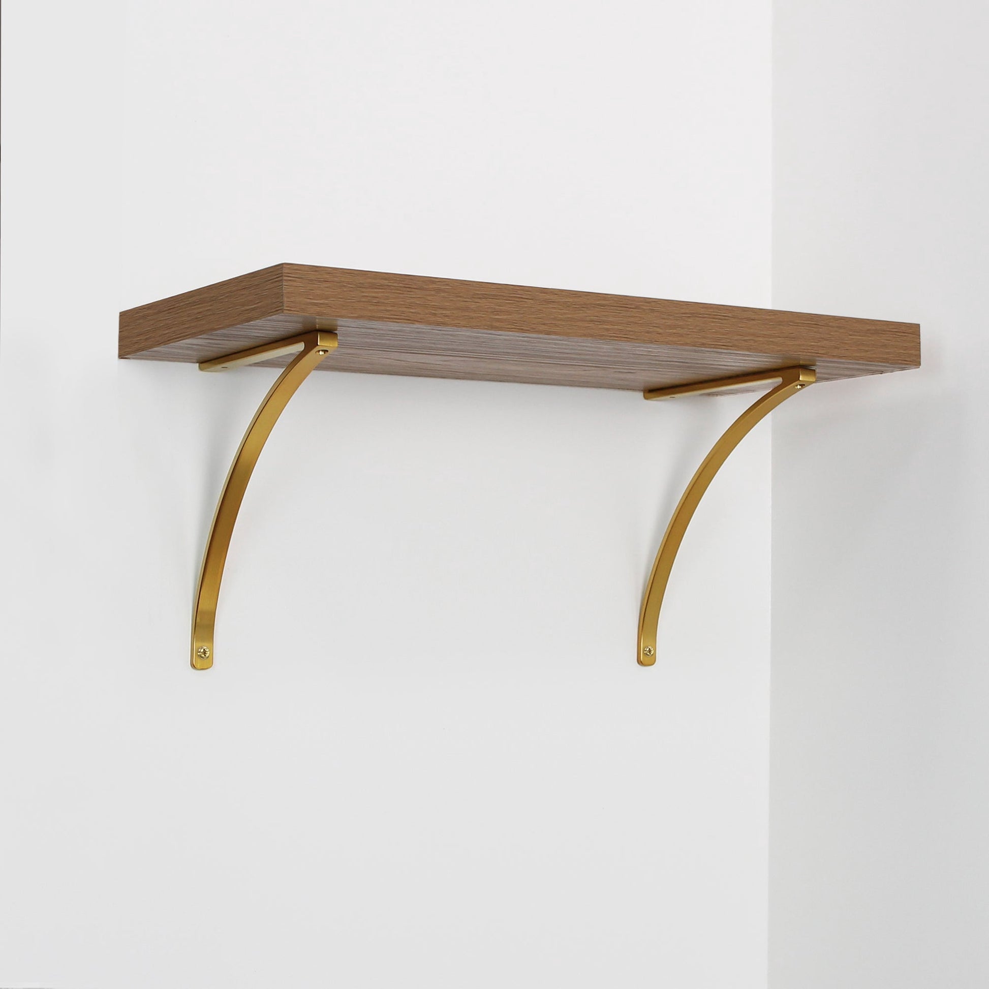 Lumi Home Furnishings Shelf Brackets Brass 2-Pack