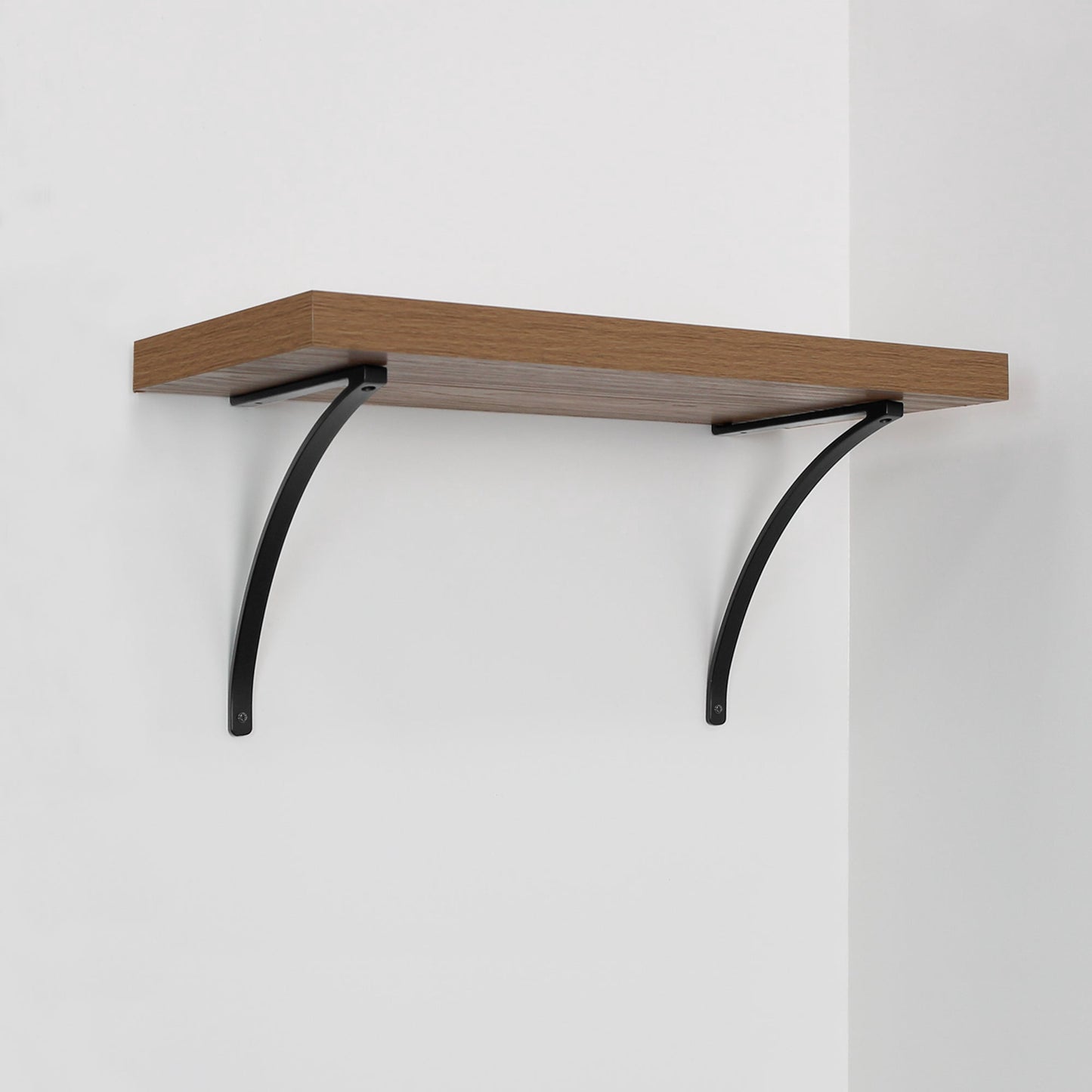 Lumi Home Furnishings Shelf Brackets Matte Black 4-Pack