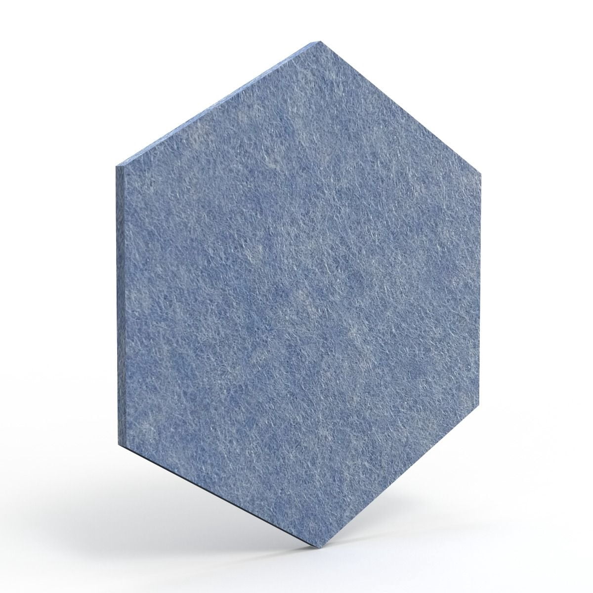 Luxor Reclaim Stick-On Decorative Acoustic Panels 11"H x 9.5"W Light Blue PET 6/Pack (RCLMHEX005)