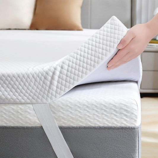 MAYEERTY ColchÃ³n de Memory Foam con Gel, Funda Suave Desmontable con Soporte Fresco, Blanco