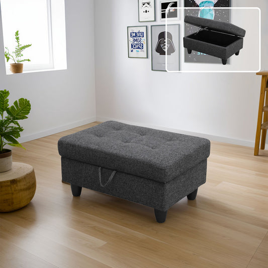MAYEERTY Sofa Ottoman Footrest with Storage, Multi-Variant Foot Stool for Home, Bedroom, Living Room