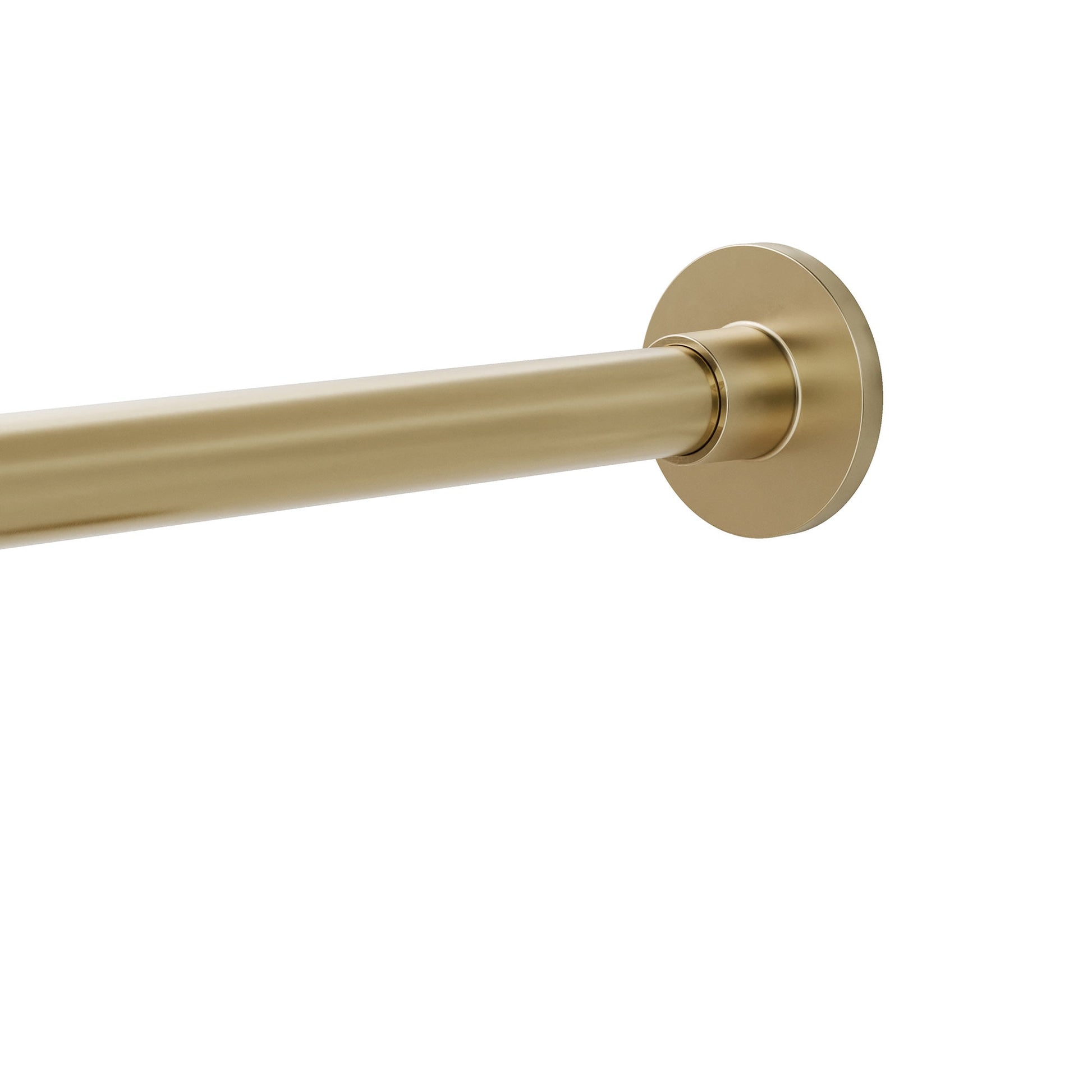 Better Homes & Gardens Rustproof 43â€ to 72â€ Adjustable Tension Modern Shower Curtain Rod, Brass