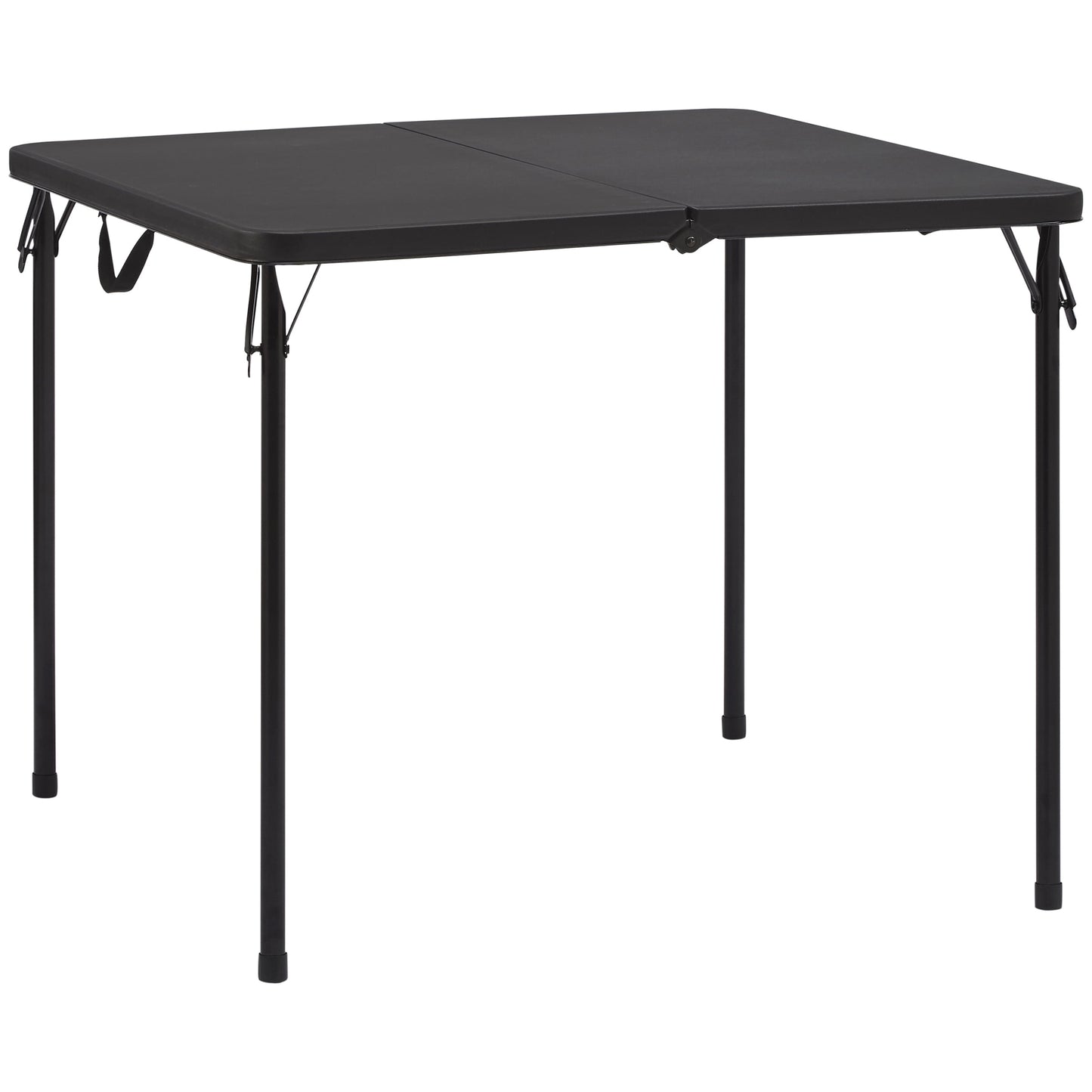 Mainstays Mesa Cuadrada de Resina de 34" Plegable a la Mitad, Blanca