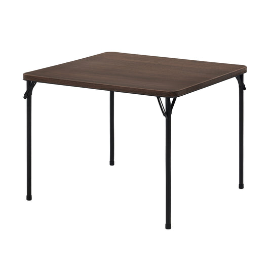 Mainstays 34" Fixed Table Top Folding Legs Card Table, Walnut