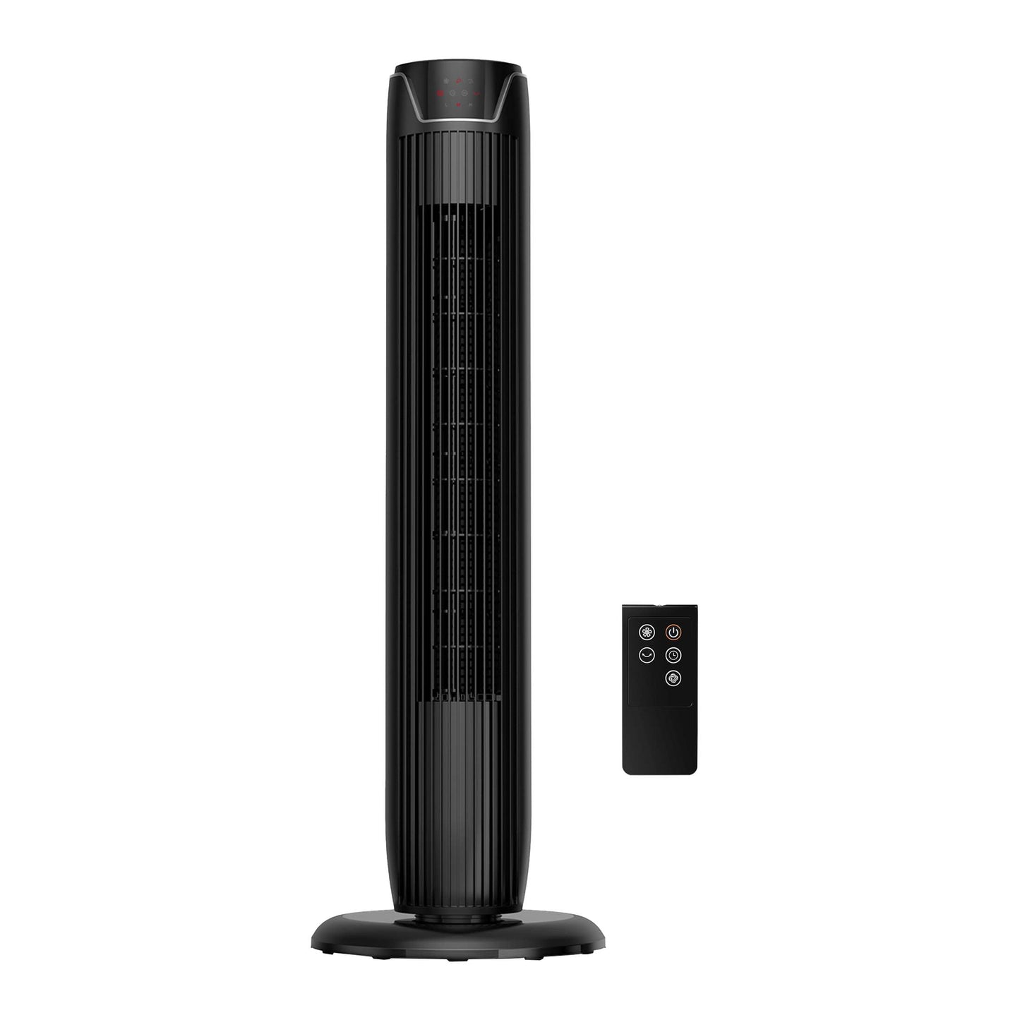(2 pack) Mainstays 36" Black 3-Speed Oscillating Tower Fan,