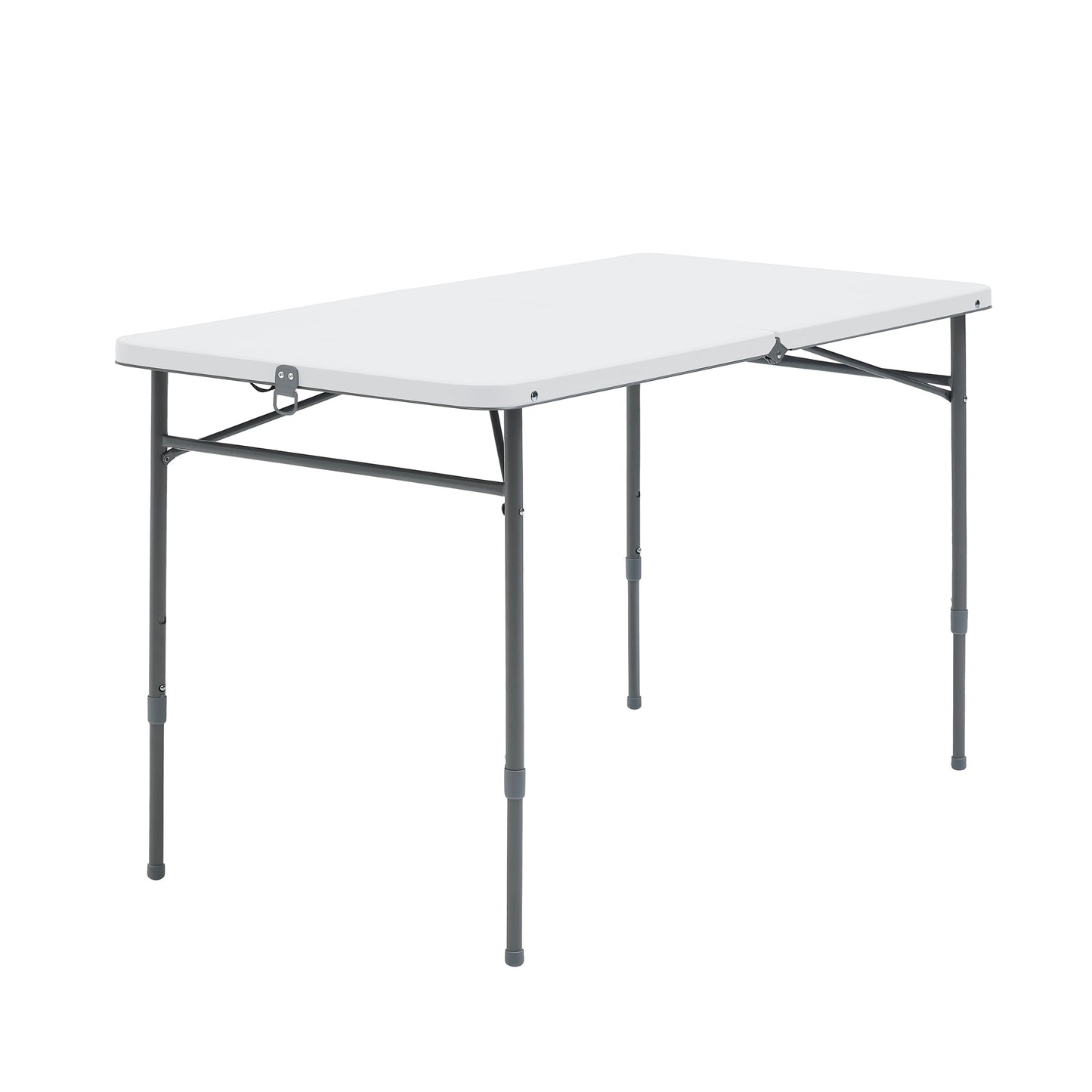 Mainstays Mesa Plegable Central de Altura Ajustable de 4', Blanca