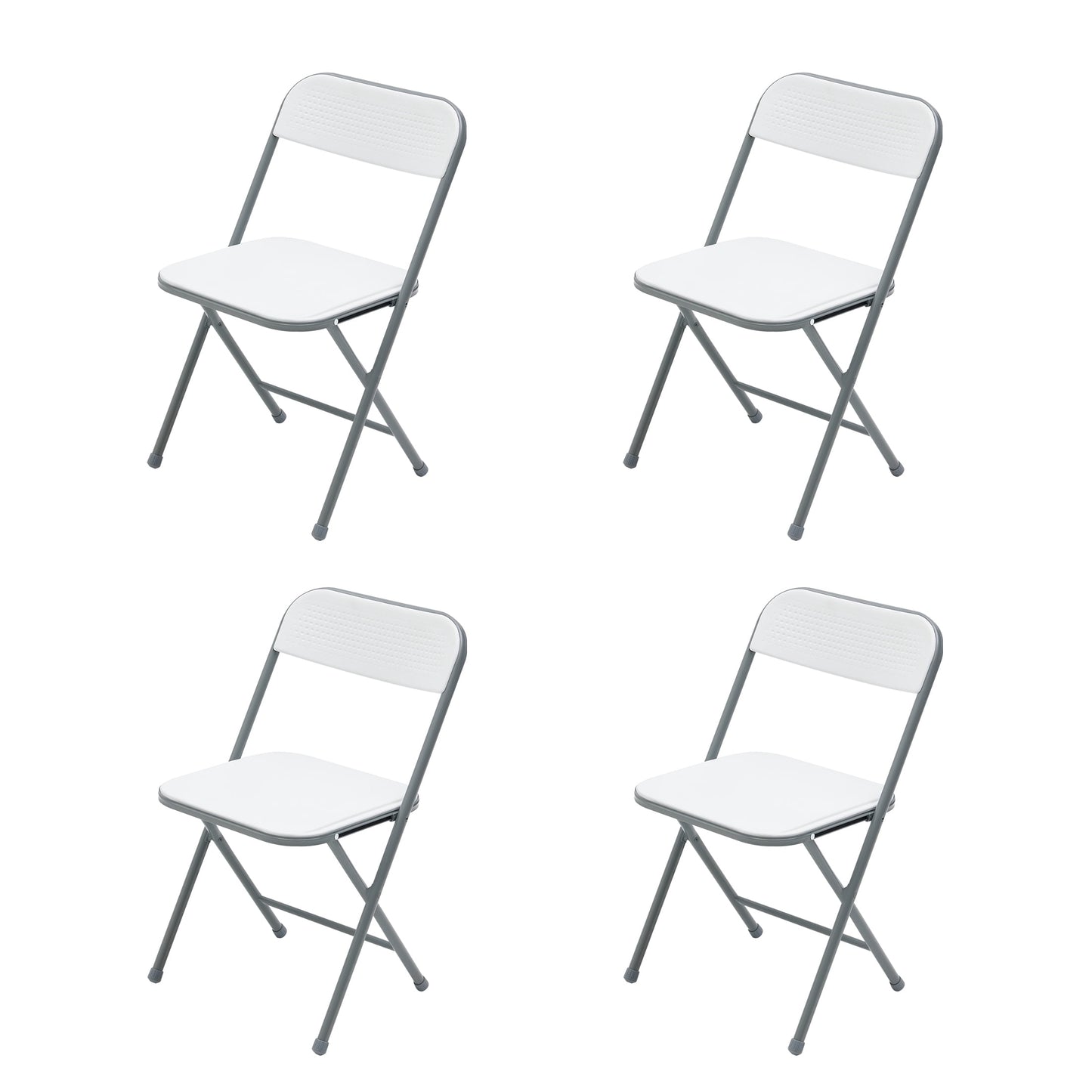 Mainstays 4 Pack Resin Folding Chair, Black