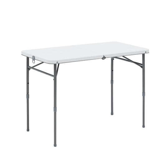 Mainstays 40" Adjustable Height Centerfold Folding Table, White