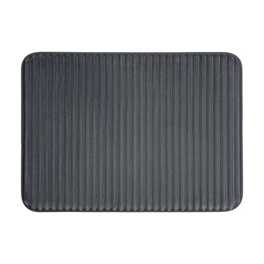 Mainstays Grey 2-Piece Performance Foam 20"x 32" Bath Rug Set