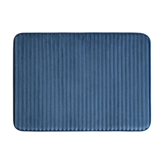 Mainstays Indigo 2-Piece Performance Foam 20"x 32" Bath Rug Set