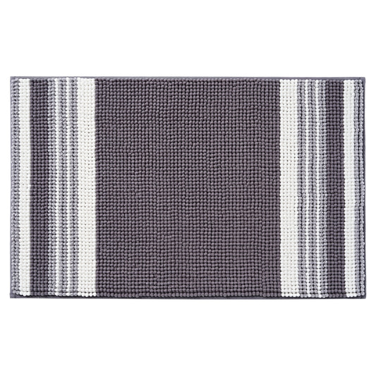 Mainstays Performance Foam Noodle Bath Rugs, 20"x32" Grey