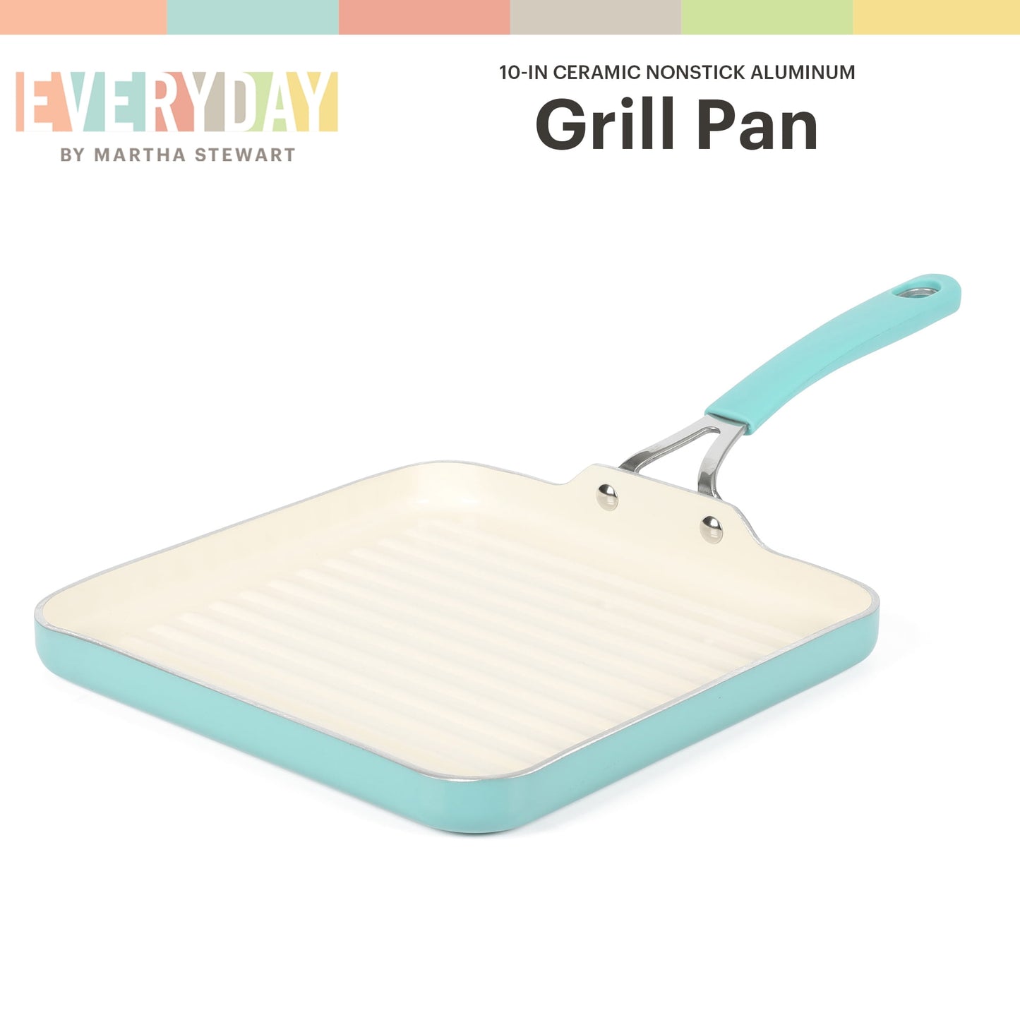 Martha Stewart GRIDDLE TEAL