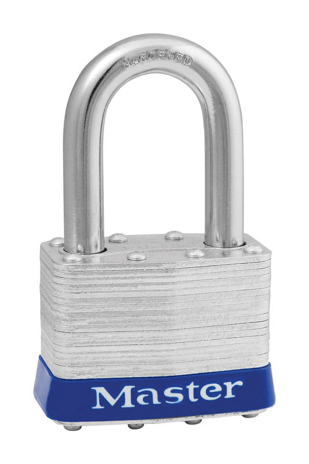 Master Lock 1-1/2" H x 1-1/8" W x 2" L Steel Pin Tumbler Padlock Keyed Alike