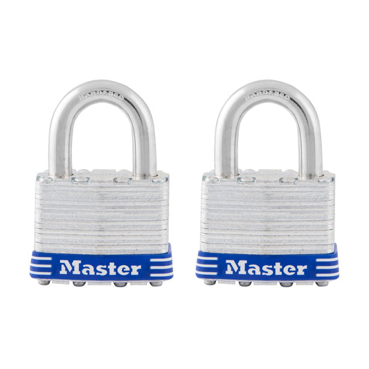 Master Lock 1-3/4in (44mm) Wide Laminated Steel Pin Tumbler Padlock