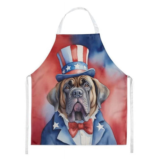 Mastiff Patriotic American Apron 27 in x 30 in