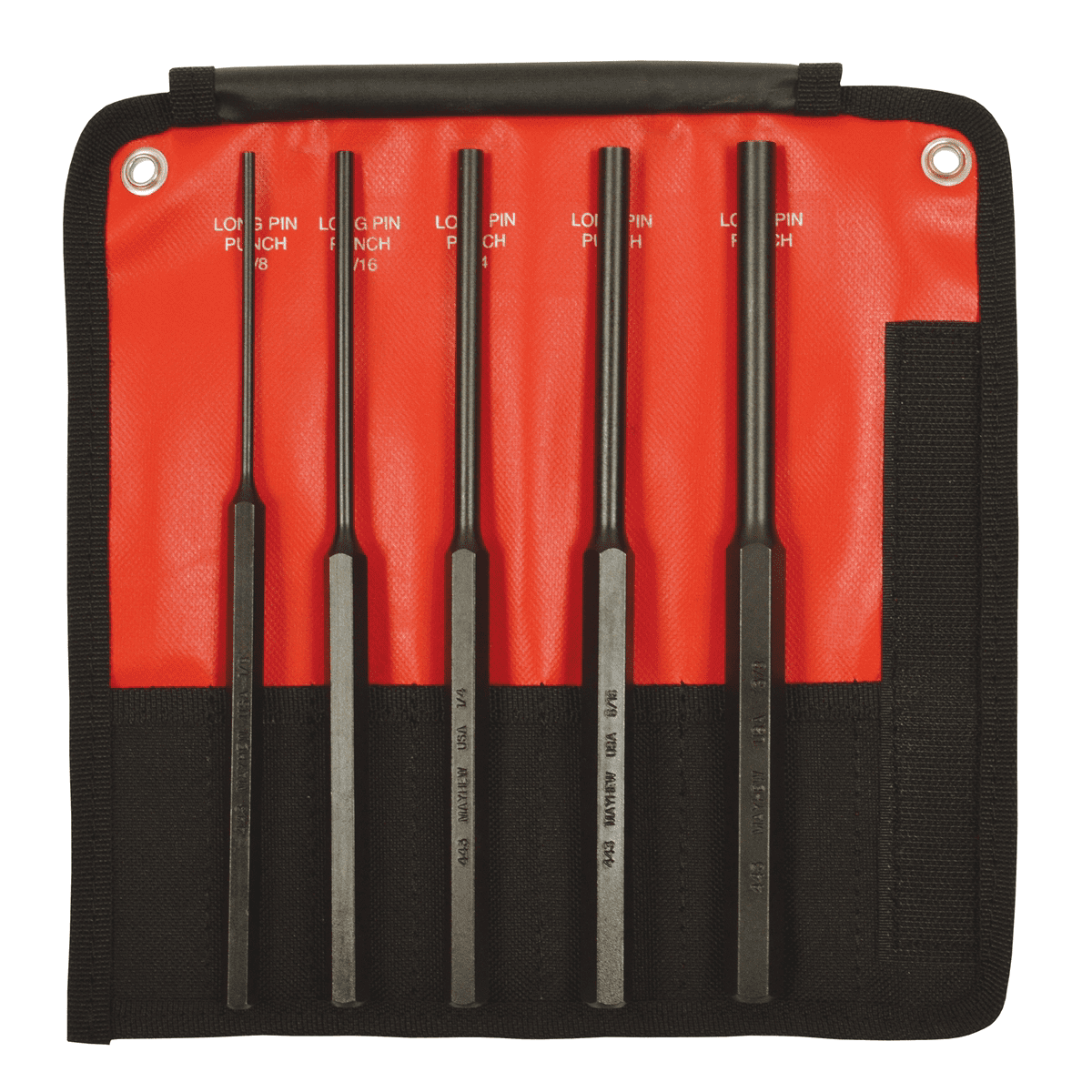 Mayhew Tools 62065 5 Pc. Extra Long Pin Punch Kit