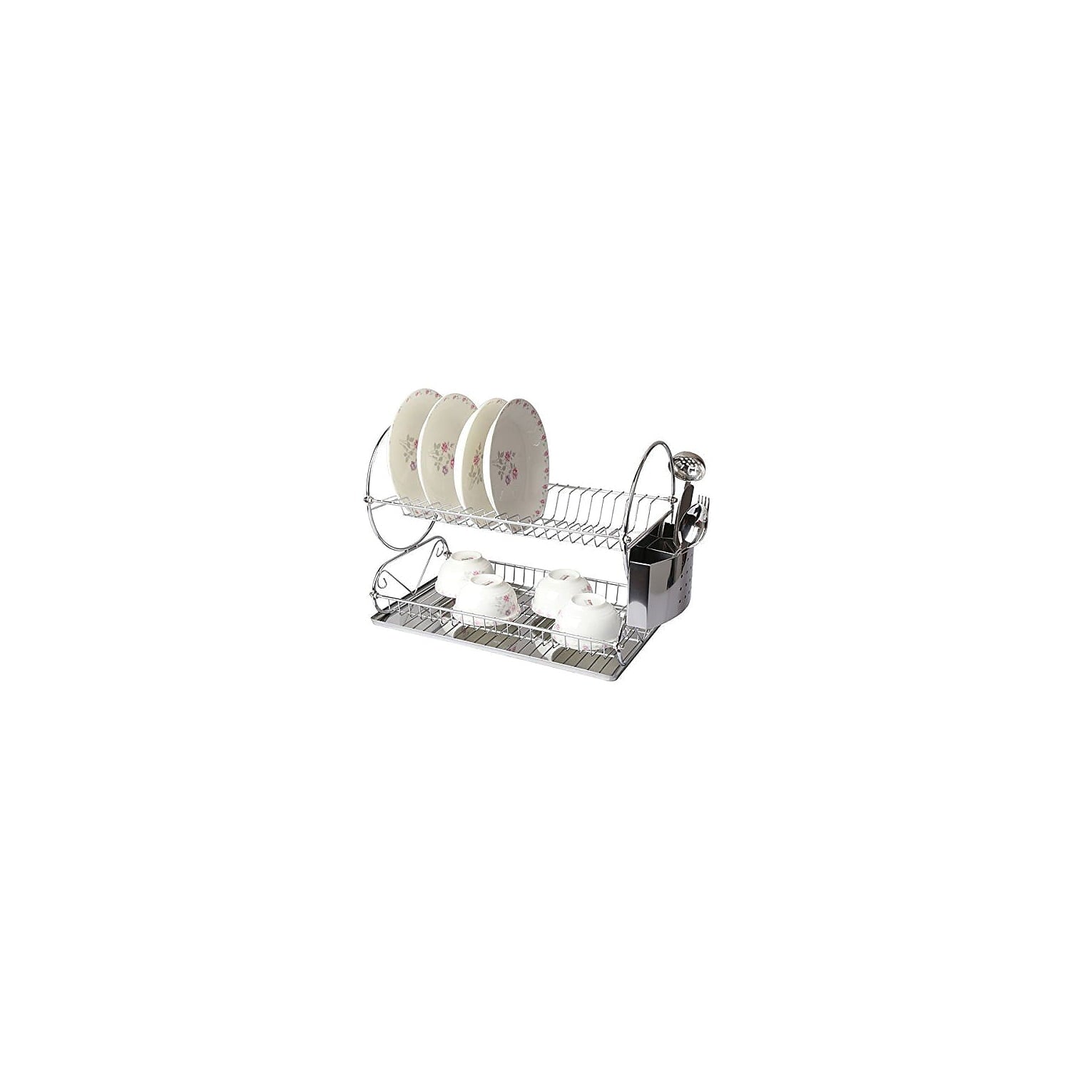 Mega Chef  Chrome Stainless Steel 22-inch 2-shelf Dish Rack